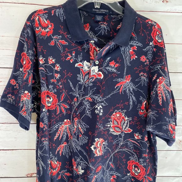 Daniel Cremieux Other - Daniel Cremieux Red White Blue Short Sleeve Shirt NWOT Men's Size Large